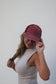 Maroon Distressed Hat