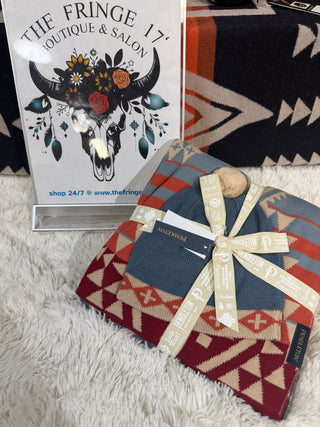 Canyon Desert Sky Aztec Baby Blanket & Beanie Set – Knit