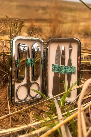 Tooled in Turquoise Western Manicure Set — Unique Gift & Style Essential