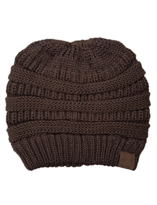 CC Bun Metallic Beanie