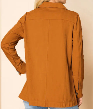 Women's Western Suede Shirt Jacket
