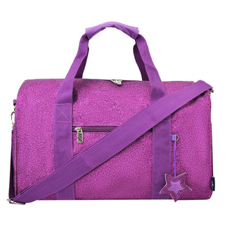 Purple Large Glitter NGIL Duffel Bag