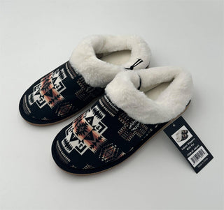 Aztec Design Black Fur (Faux Sherpa lined)