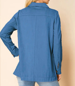 Women's Western Suede Shirt Jacket