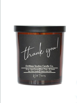 Thank You Soy Wax Candle | Unique Gift with Tin Lid