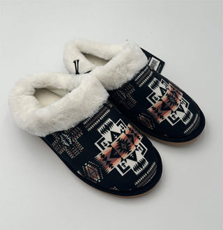 Aztec Design Black Fur (Faux Sherpa lined)