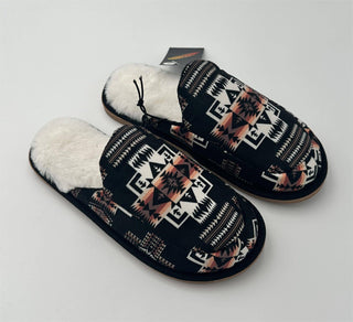 Indoor Slippers - Aztec Black