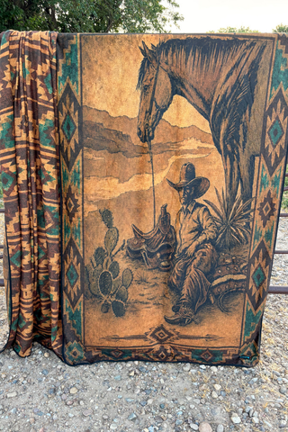 Desert Drifter Western Throw Blanket
