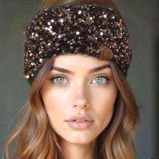 CC Sequin Headwrap - HWE0012 - By Contagious Wholesale