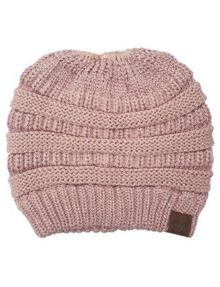 CC Bun Metallic Beanie