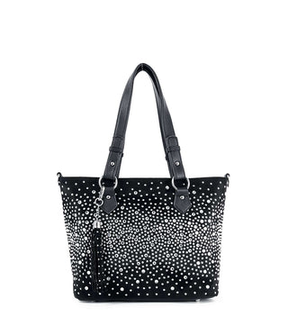 Rhinestone bling tote bag