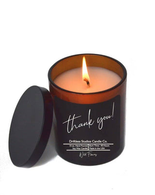 Thank You Soy Wax Candle | Unique Gift with Tin Lid