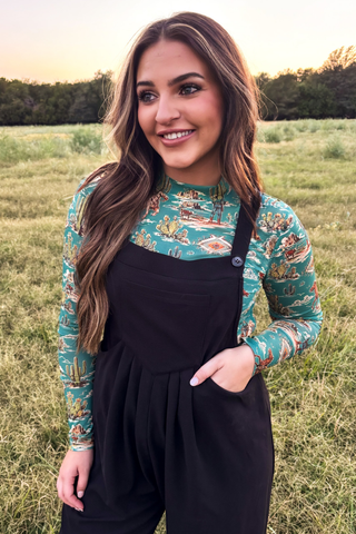 Night Sky Black Raw Hem Jumpsuit