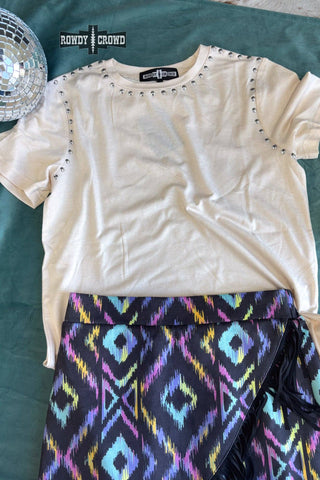 CREAM- Starry Stud Tee