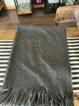 Black Rhinestone Scarf