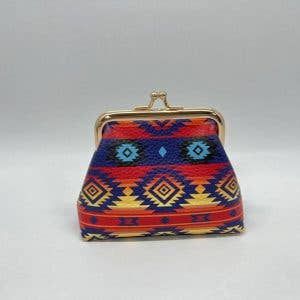 Navy Aztec Print Wallets