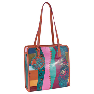 Jelly Tote Bag – Eye-Catching Mixed Pattern Western Style