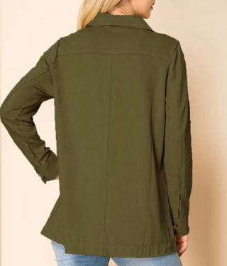 Women's Western Suede Shirt Jacket