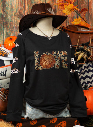 fashionworks-fashion-halloween-pumpkin-leopard-cut-out-sleeve-sweatshirt