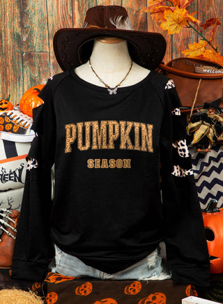 fashionworks-fashion-halloween-pumpkin-leopard-cut-out-sleeve-sweatshirt