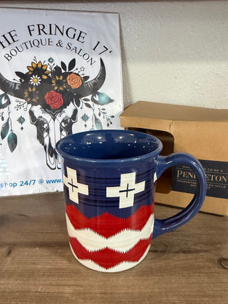 Brave Stone Western Ceramic Coffee Mug – Southwestern Style
