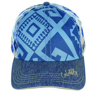 Women’s Denim Geometric Ponytail Baseball Cap
