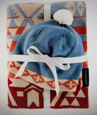 Canyon Desert Sky Aztec Baby Blanket & Beanie Set – Knit