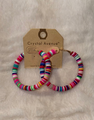 Multi-Colored Hoop Earrings