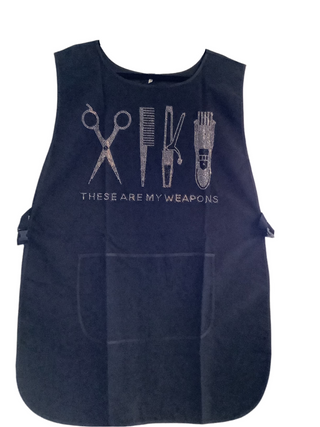 Rhinestone Black Stylist Apron