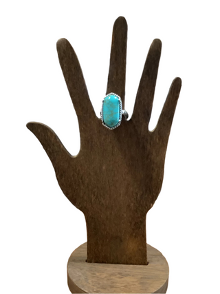 Teardrop Turquoise Stone Ring