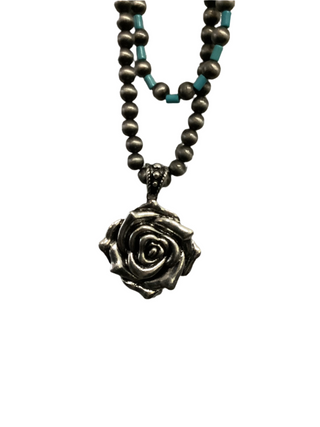 Rose Beaded Necklace