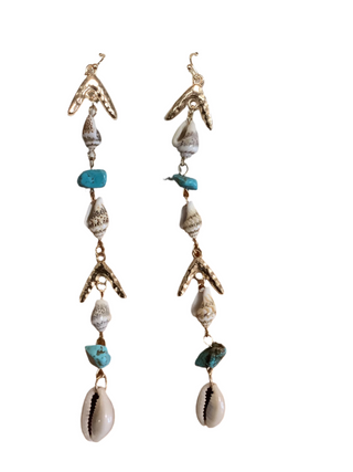 Beach Shell Dangle Earrings