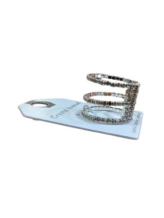 3Line Rhinestone wire ring
