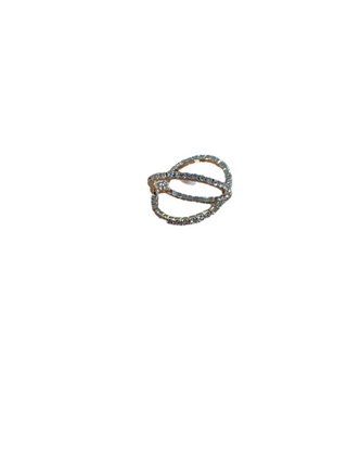 2 Crossing Gold Ring