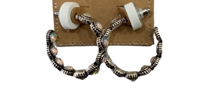 Western rhinestone hoop earrings