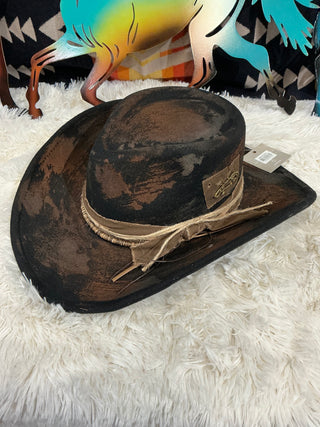 Rider's Shadow Black Vintage Felt Cowgirl Hat