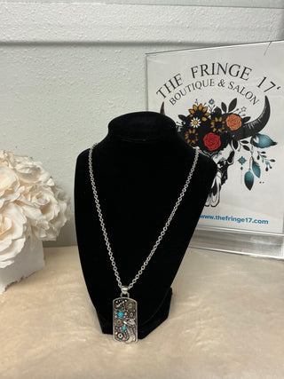 Outlaw Legend Turquoise & Two-Tone Western Necklace