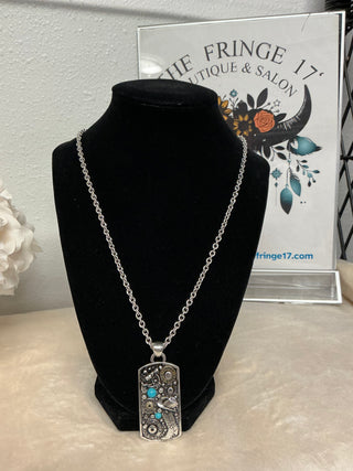 Outlaw Legend Turquoise & Two-Tone Western Necklace