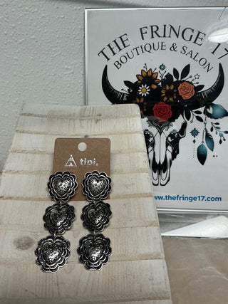 TIPI Starstruck Hearts Silverstone Earrings