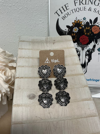 TIPI Starstruck Hearts Silverstone Earrings