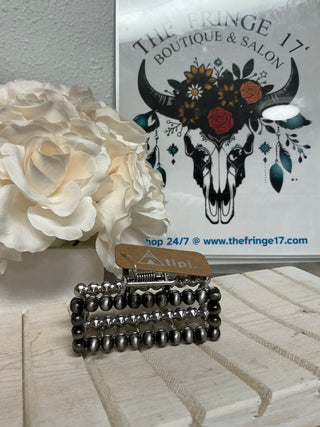TIPI Lainey Silver Pearl Hair Clip