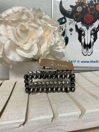 TIPI Lainey Silver Pearl Hair Clip