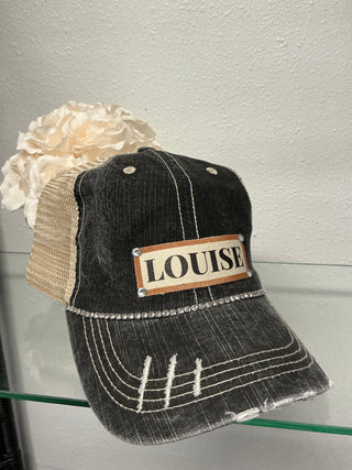 Western Distressed Trucker Hat – "Louise"