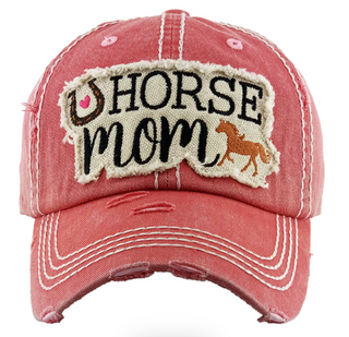 Horse mom baseball cap