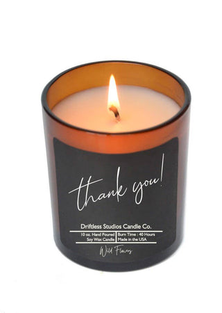 Thank You Soy Wax Candle | Unique Gift with Tin Lid