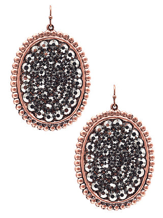 Glass Beaded Metal Earrings