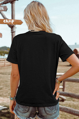 Fashion-W Love Like Jesus Crew Neck Graphic Tee*S-3XL
