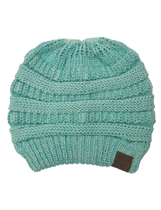 CC Bun Metallic Beanie