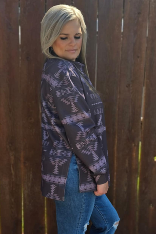 Berlin Aztec Mock Neck