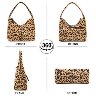 Cheetah Pattern Women Tote Bag Durable Everyday Carryall 11x9.4x4.7 Inch